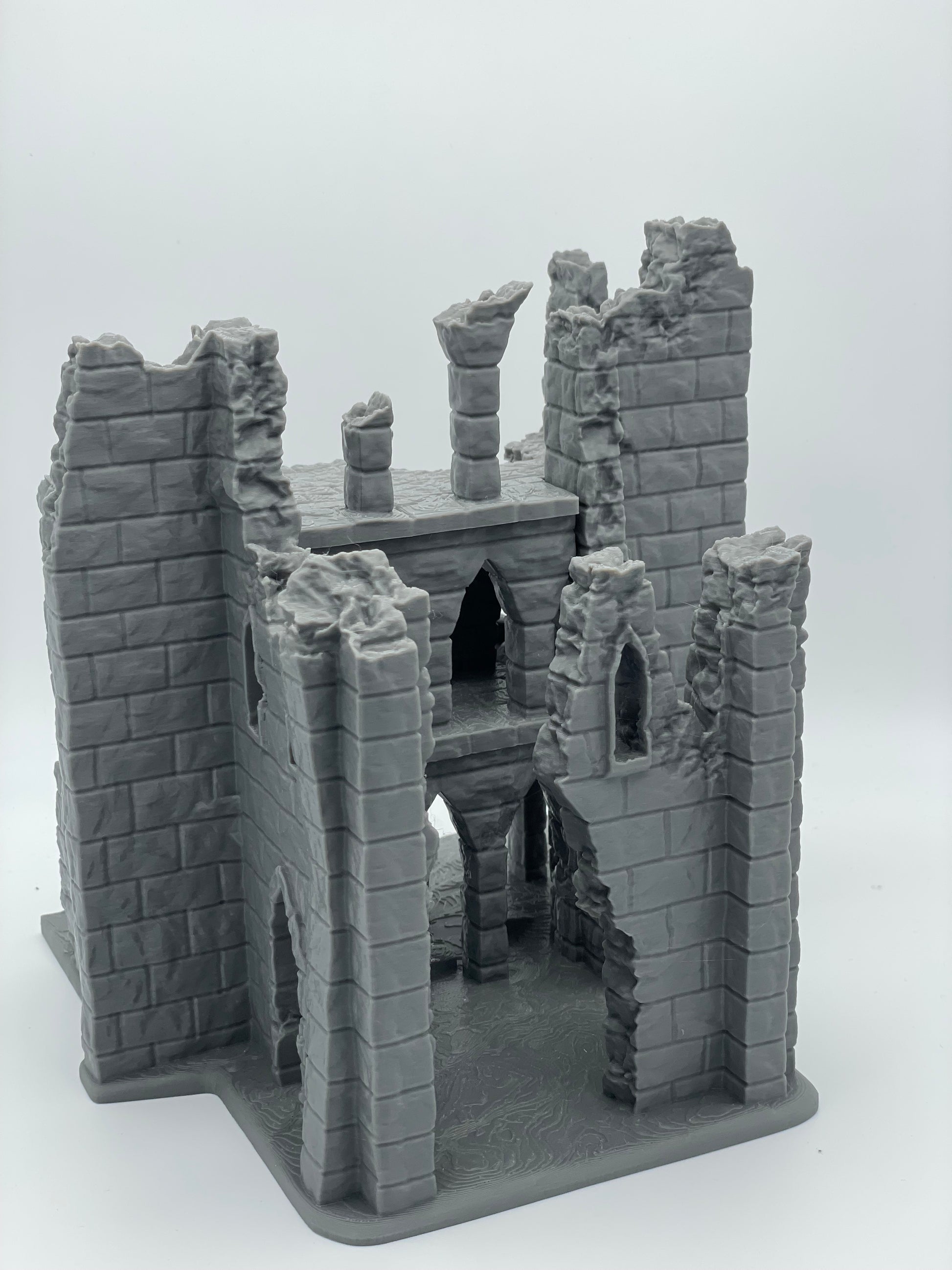 Product photo Tabletop 28mm The Printing Goes Ever On (TPGEO) 0: Ruin E - Debris of a medieval town - Destroyed house