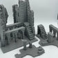 Product photo Tabletop 28mm The Printing Goes Ever On (TPGEO) 0: Ruin E - Debris of a medieval town - Destroyed house