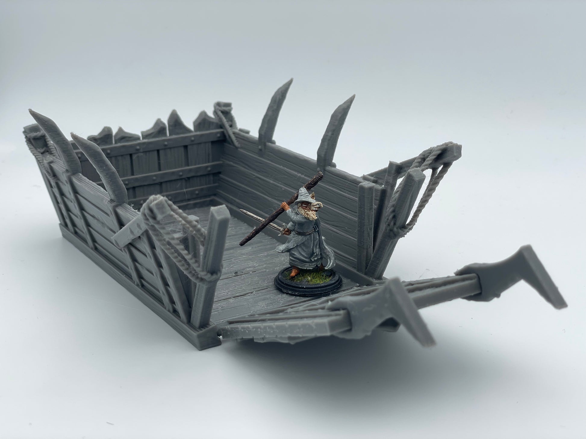 Product photo Tabletop 28mm The Printing Goes Ever On (TPGEO) 0: Small landing craft - Orc transport boat - Raft for siege