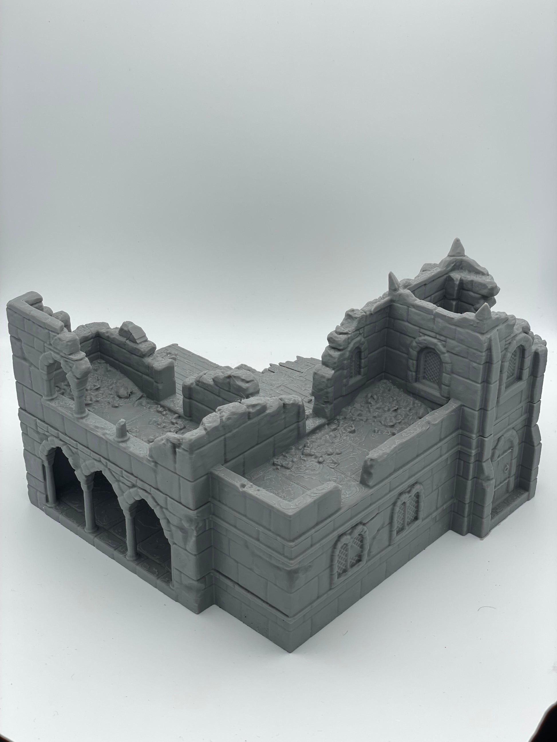 Product photo Tabletop 28mm The Printing Goes Ever On (TPGEO) 0: Ruins of medieval dwelling C - Remains of a building from the human realm Gonthan