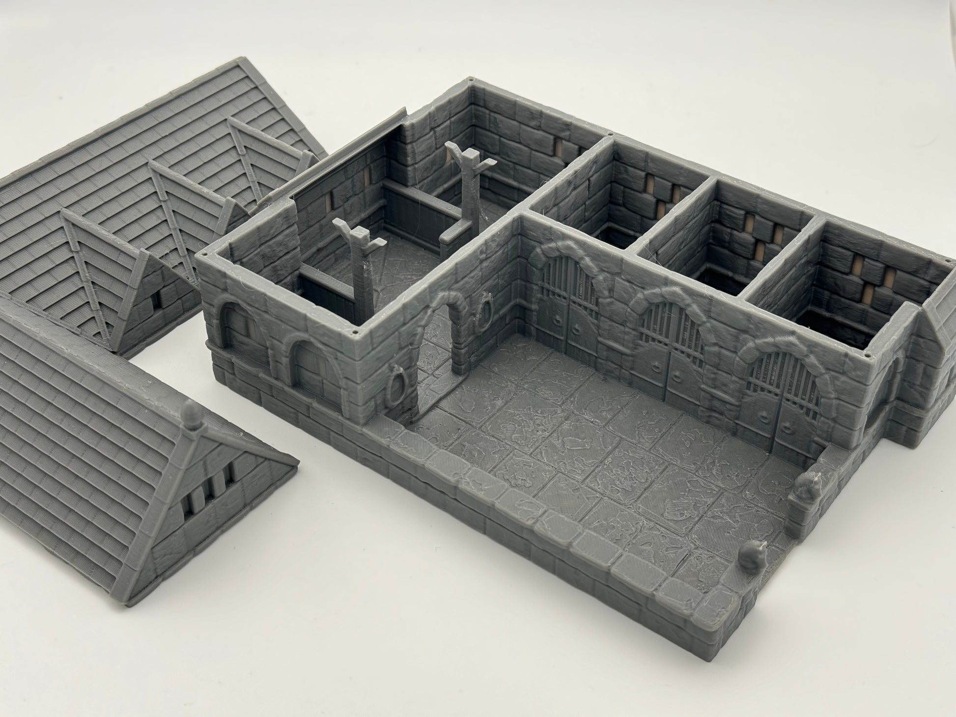 Product photo Tabletop 28mm The Printing Goes Ever On (TPGEO) 0: Stables Ivory City - Kingdom of Gonthan - Tabletop Terrain