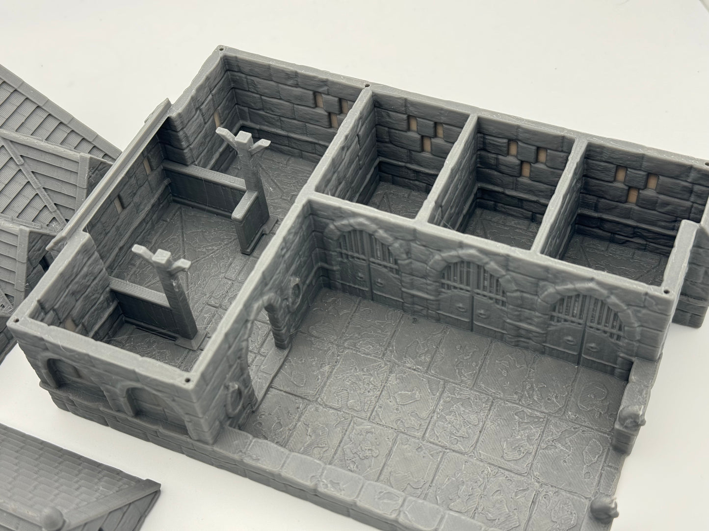 Product photo Tabletop 28mm The Printing Goes Ever On (TPGEO) 0: Stables Ivory City - Kingdom of Gonthan - Tabletop Terrain