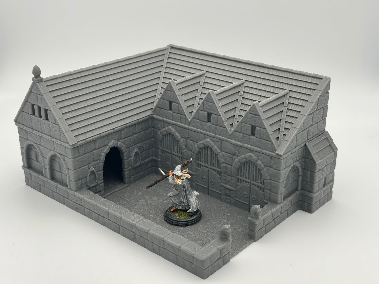 Product photo Tabletop 28mm The Printing Goes Ever On (TPGEO) 0: Stables Ivory City - Kingdom of Gonthan - Tabletop Terrain