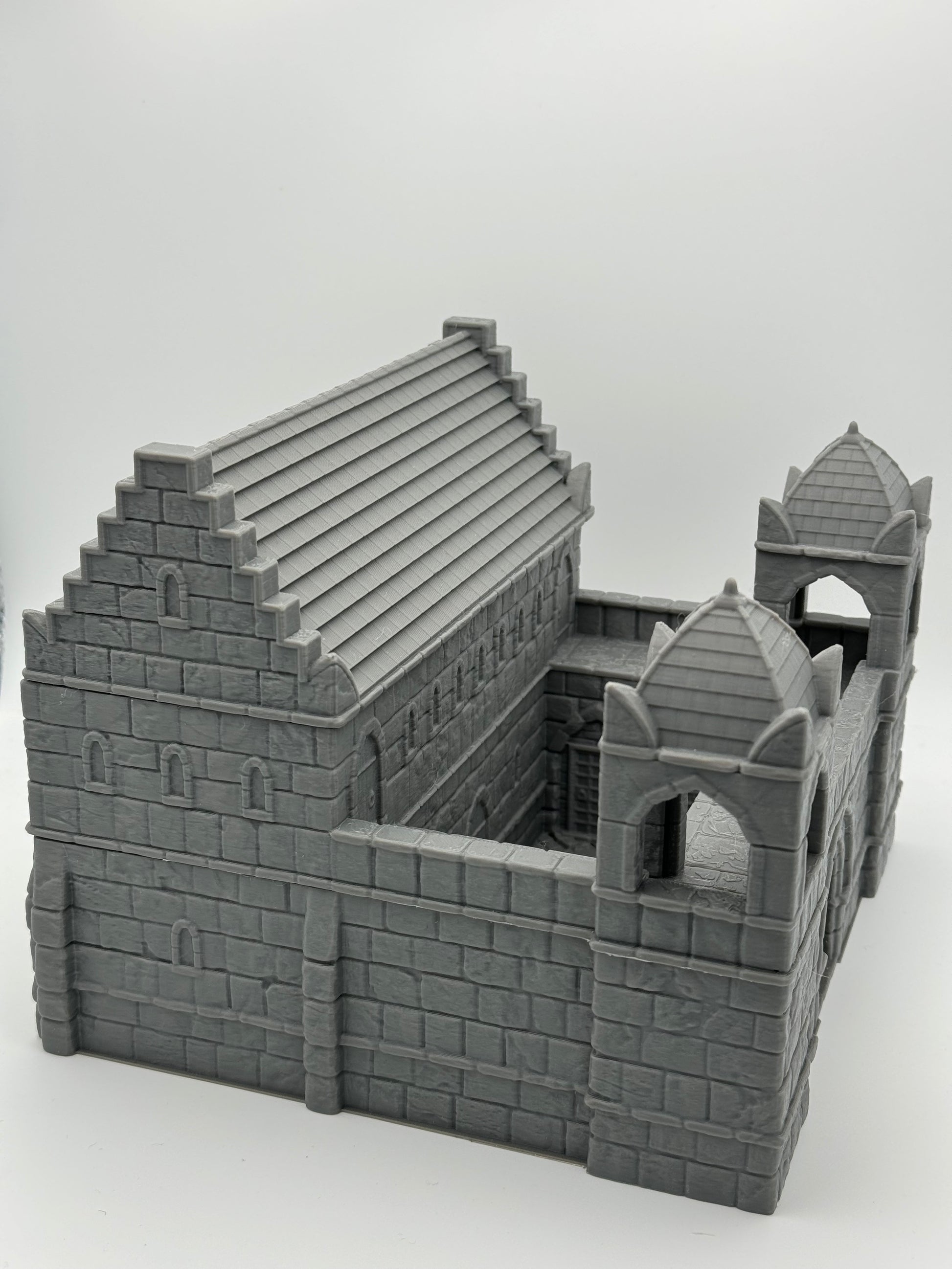 Product photo Tabletop 28mm The Printing Goes Ever On (TPGEO) 0: Ivory City Barracks - Kingdom of Gonthan - Tabletop Terrain