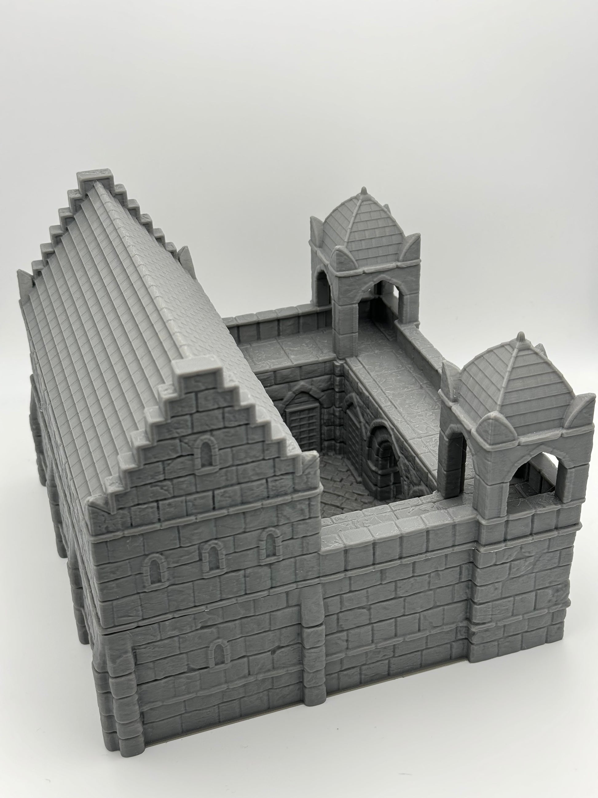 Product photo Tabletop 28mm The Printing Goes Ever On (TPGEO) 0: Ivory City Barracks - Kingdom of Gonthan - Tabletop Terrain