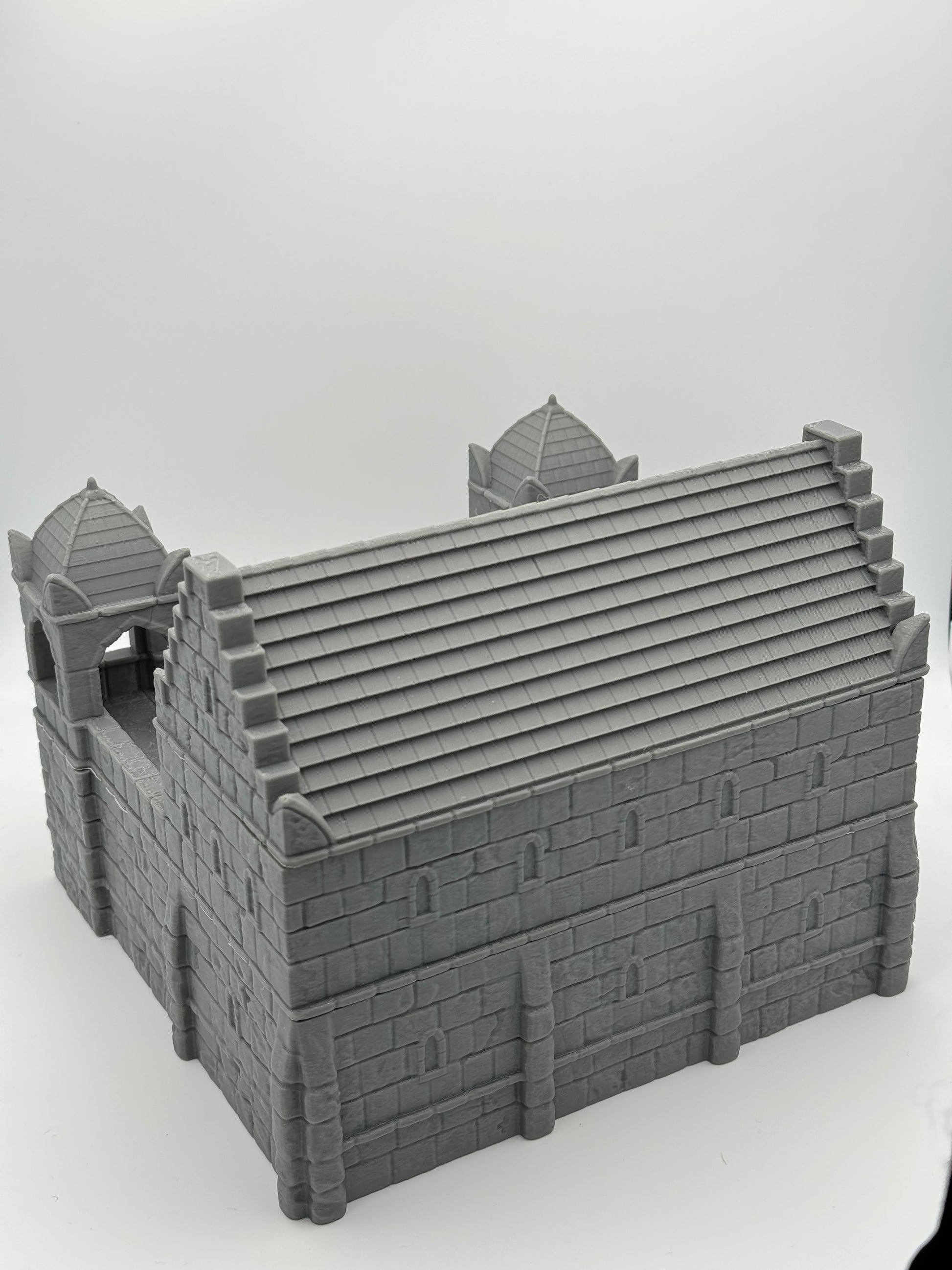 Product photo Tabletop 28mm The Printing Goes Ever On (TPGEO) 0: Ivory City Barracks - Kingdom of Gonthan - Tabletop Terrain