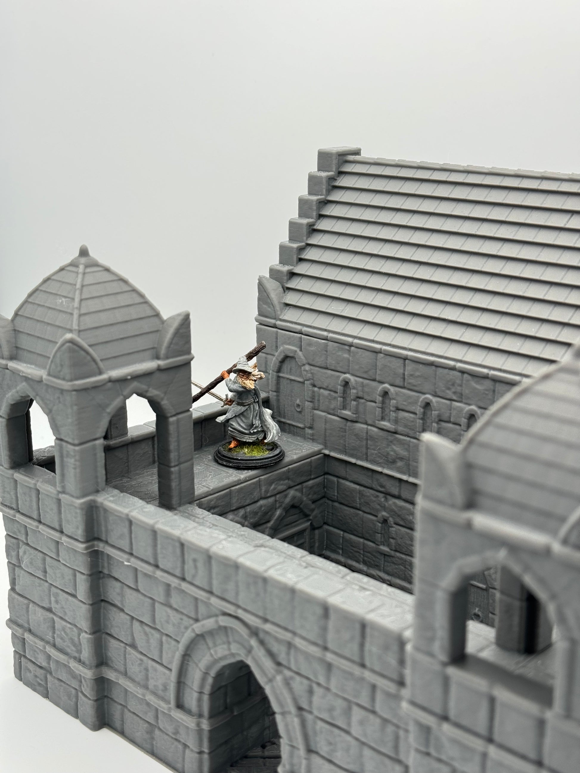 Product photo Tabletop 28mm The Printing Goes Ever On (TPGEO) 0: Ivory City Barracks - Kingdom of Gonthan - Tabletop Terrain
