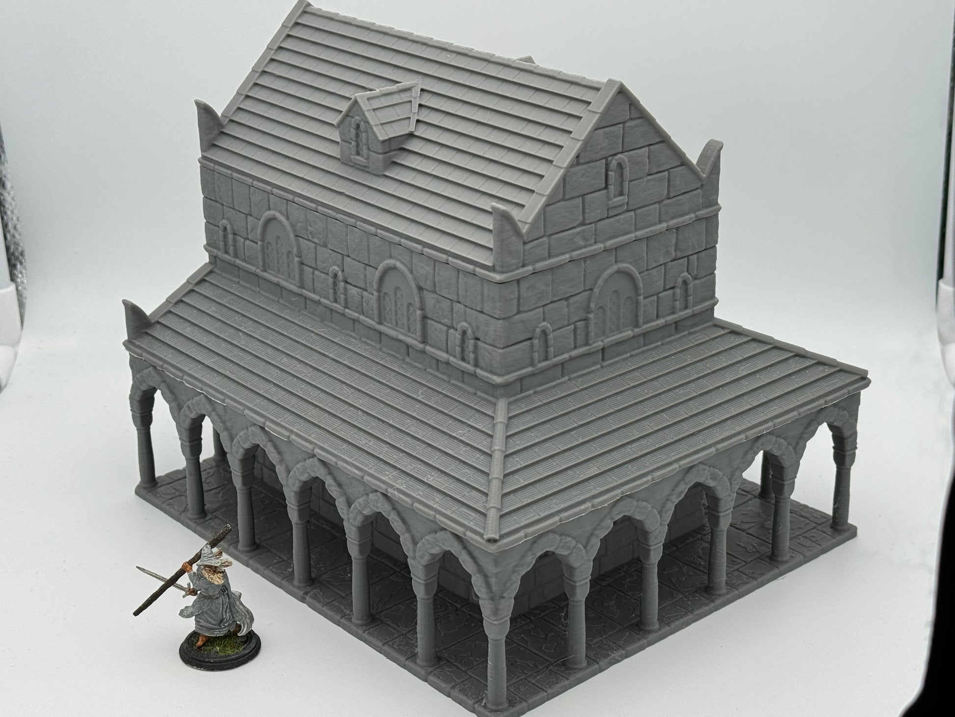 Product photo Tabletop 28mm The Printing Goes Ever On (TPGEO) 0: House A Ivory City - Building Kingdom of Gonthan - Tabletop Terrain