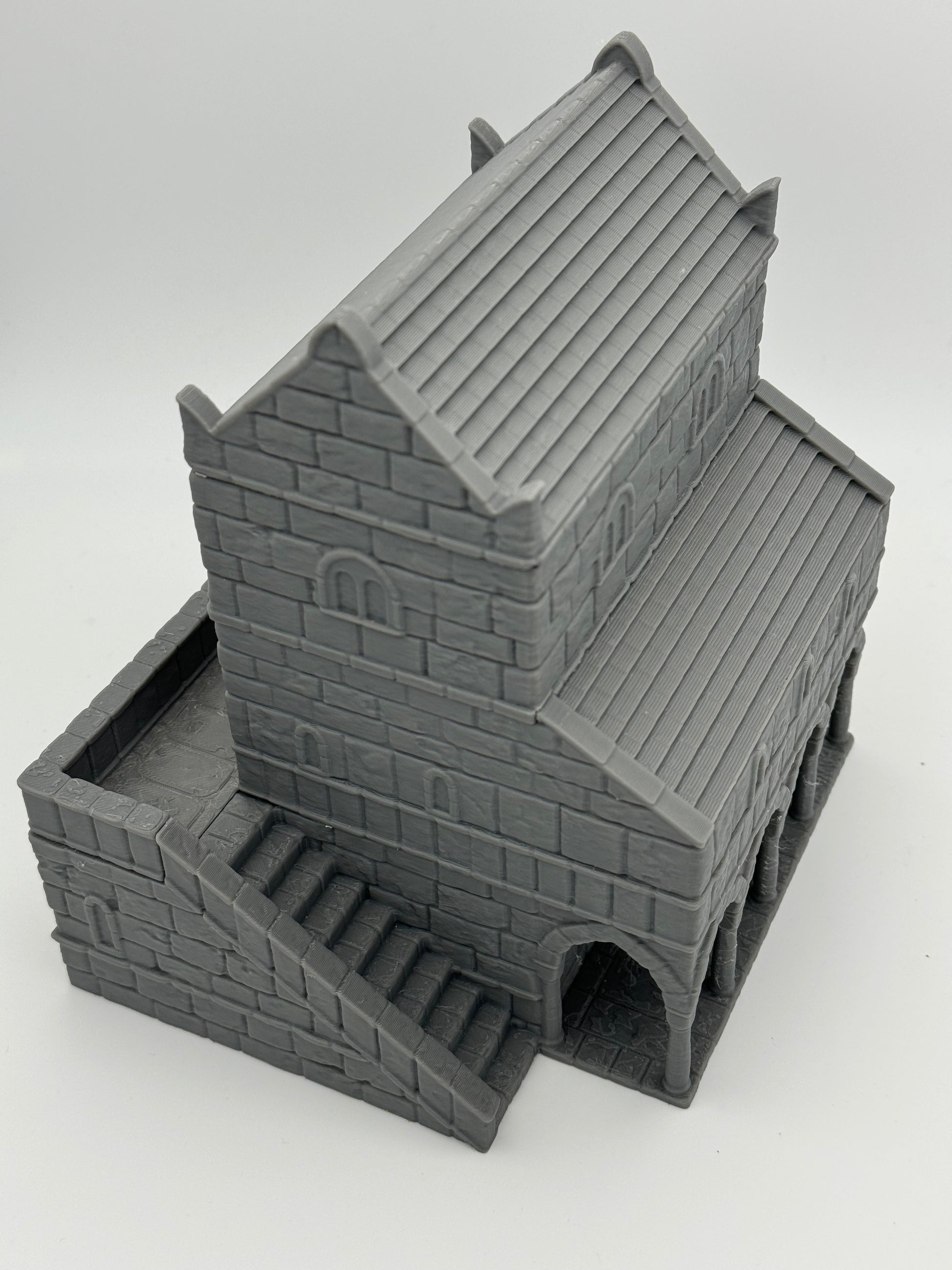 Product photo Tabletop 28mm The Printing Goes Ever On (TPGEO) 0: House B Ivory City - Kingdom of Gonthan Building - Tabletop Terrain