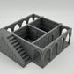 Product photo Tabletop 28mm The Printing Goes Ever On (TPGEO) 0: House B Ivory City - Kingdom of Gonthan Building - Tabletop Terrain