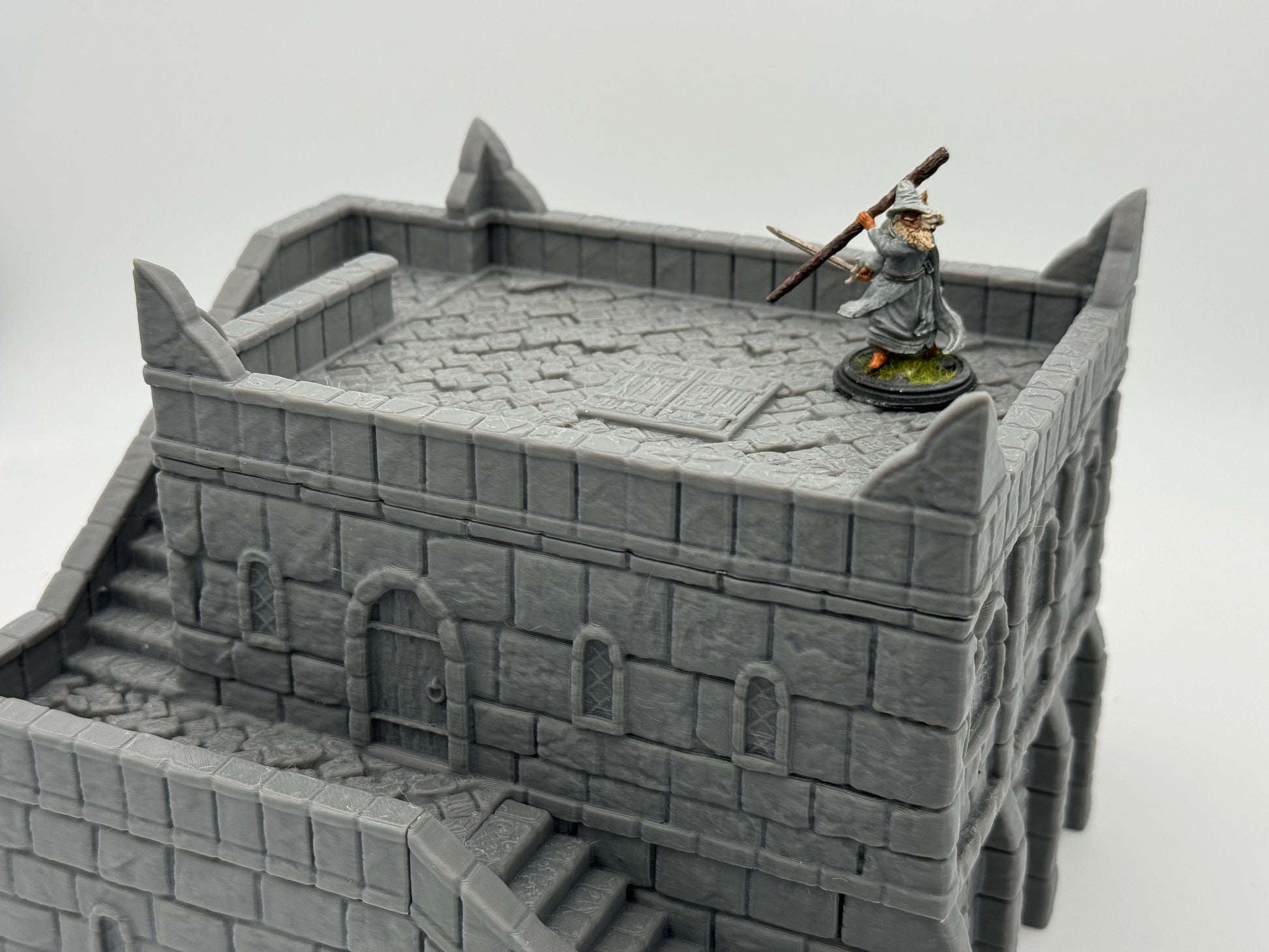 Product photo Tabletop 28mm The Printing Goes Ever On (TPGEO) 0: Marketplace Ivory City - Kingdom of Gonthan Building - Trade Hall Tabletop Terrain