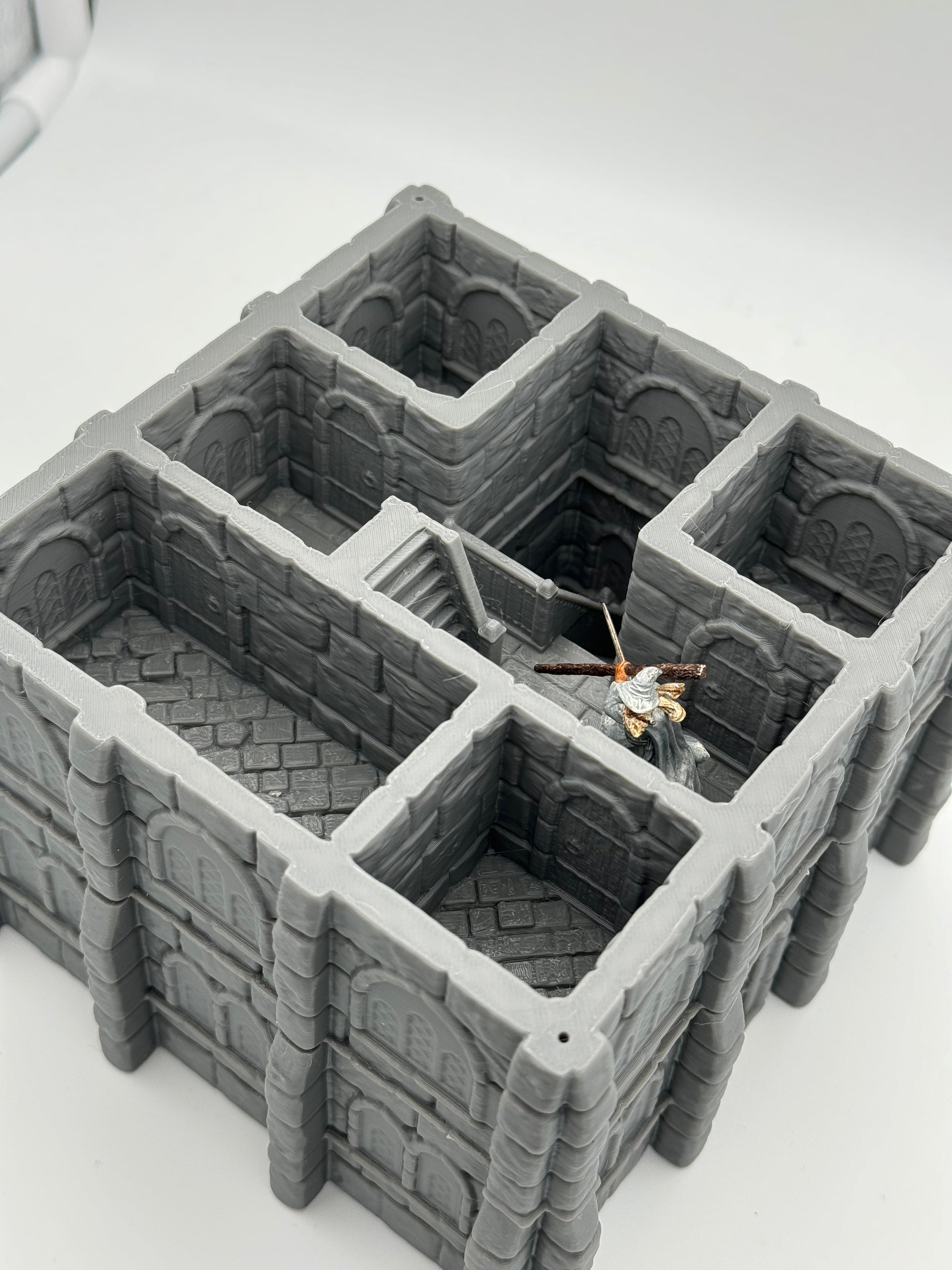 Product photo Tabletop 28mm The Printing Goes Ever On (TPGEO) 0: Warehouse Ivory City - Kingdom of Gonthan - Warehouse Tabletop Terrain