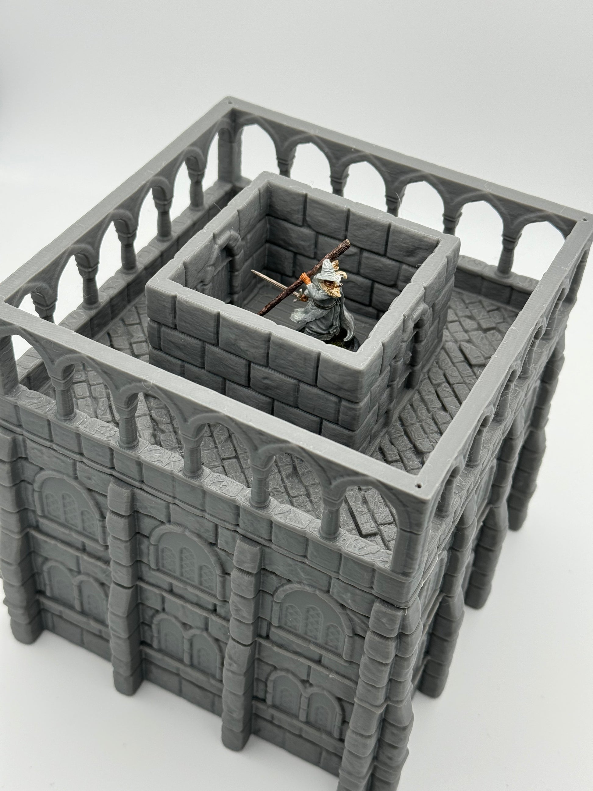 Product photo Tabletop 28mm The Printing Goes Ever On (TPGEO) 0: Warehouse Ivory City - Kingdom of Gonthan - Warehouse Tabletop Terrain