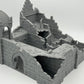 Product photo Tabletop 28mm The Printing Goes Ever On (TPGEO) 0: Barracks Ruins Ivory City - Kingdom of Gonthan - Tabletop Terrain