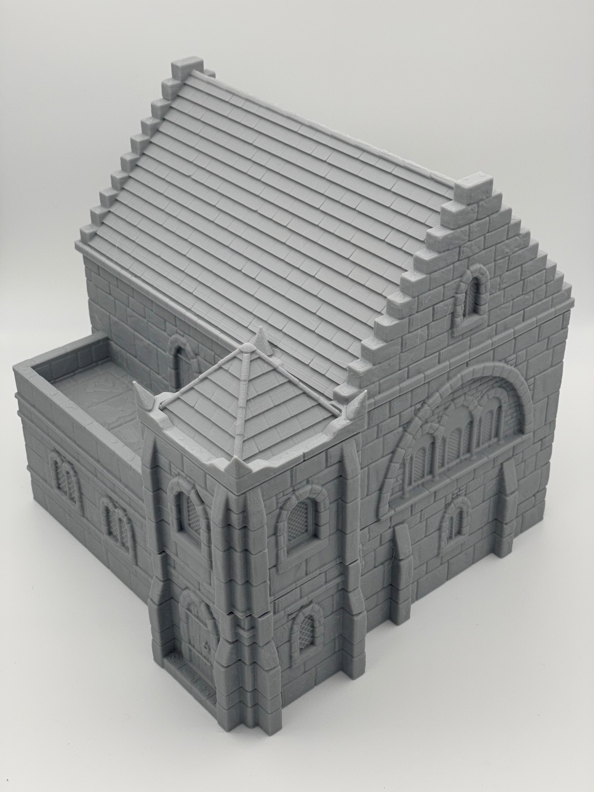 Product photo Tabletop 28mm The Printing Goes Ever On (TPGEO) 0: Medieval Residential House B - Stone Building from the Human Realm Gonthan - Walkable Terrain