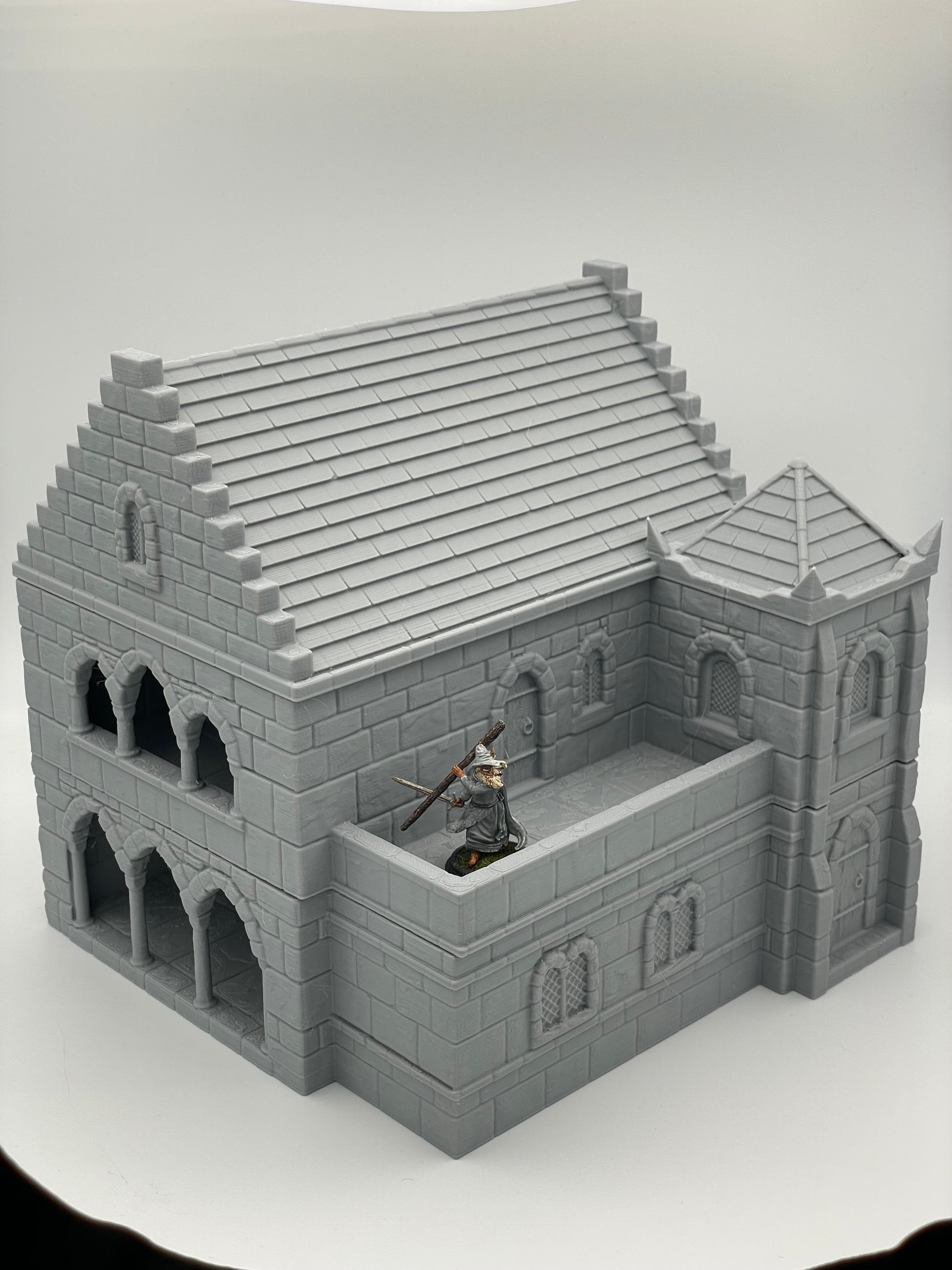 Product photo Tabletop 28mm The Printing Goes Ever On (TPGEO) 0: Medieval Residential House B - Stone Building from the Human Realm Gonthan - Walkable Terrain
