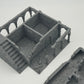 Product photo Tabletop 28mm The Printing Goes Ever On (TPGEO) 0: House B Ruins Ivory City - Kingdom of Gonthan Building - Tabletop Terrain