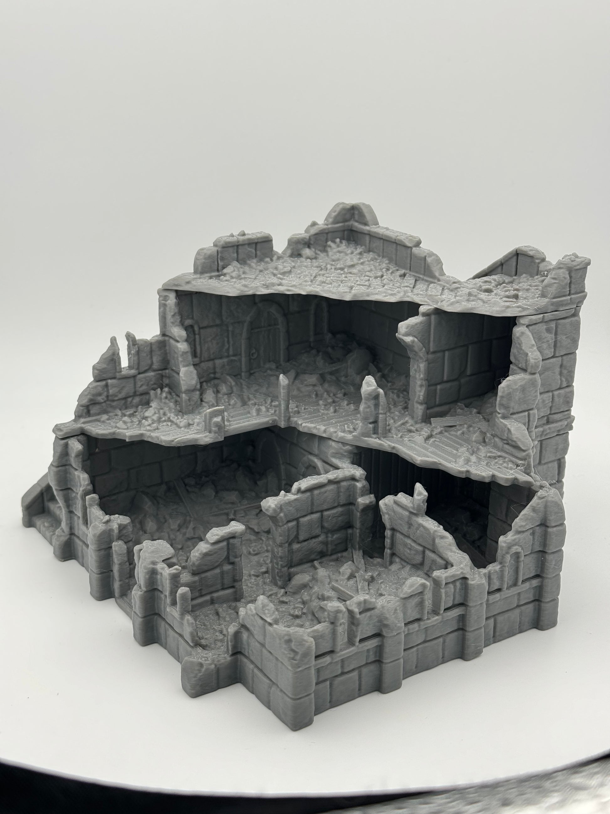 Product photo Tabletop 28mm The Printing Goes Ever On (TPGEO) 0: Marketplace Ruins Ivory City - Kingdom of Gonthan Building - Trade Hall Tabletop Terrain