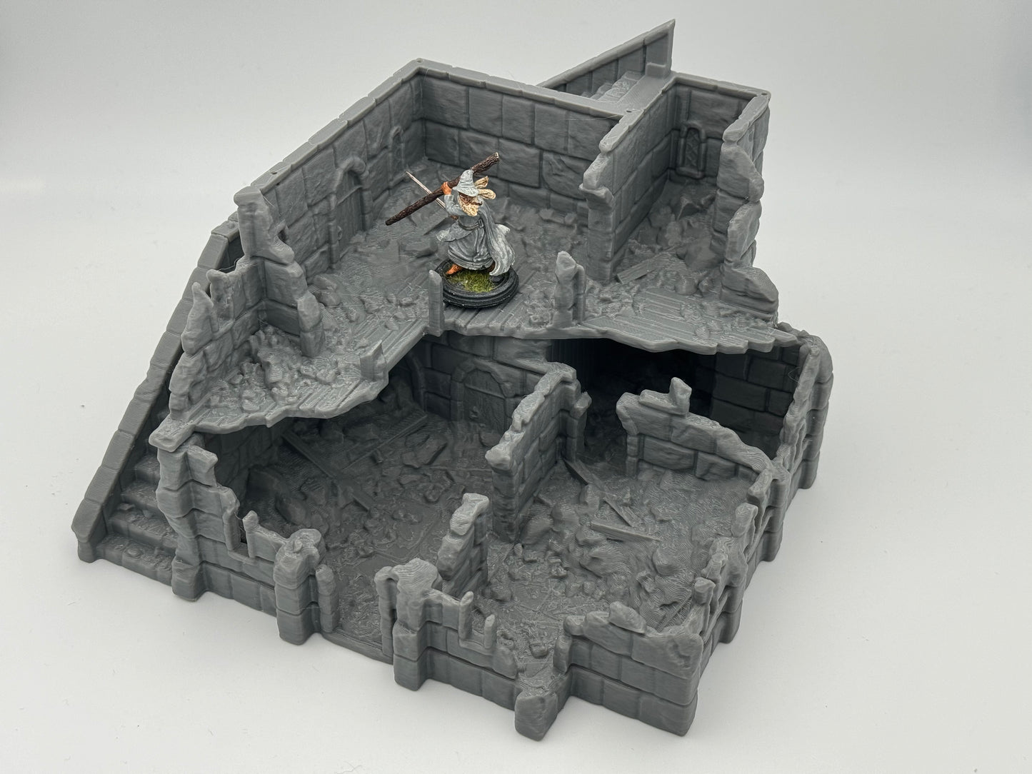Product photo Tabletop 28mm The Printing Goes Ever On (TPGEO) 0: Marketplace Ruins Ivory City - Kingdom of Gonthan Building - Trade Hall Tabletop Terrain
