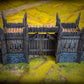 Product photo Tabletop 28mm terrain pieces, houses, decorations, and bits from Creation Conquest (CC) 0: City Gate - Kingdom Of Saxonia - Medieval Village of the Horse Lords