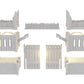 Product photo Tabletop 28mm terrain pieces, houses, decorations, and bits from Creation Conquest (CC) 0: City Gate - Kingdom Of Saxonia - Medieval Village of the Horse Lords