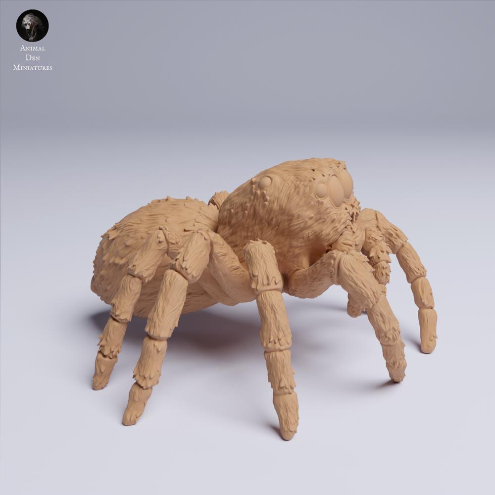 Animal figure product photo Animal Den Miniatures 0: Spider animal figure: Golden-eyed jumping spider (25_05_02)
