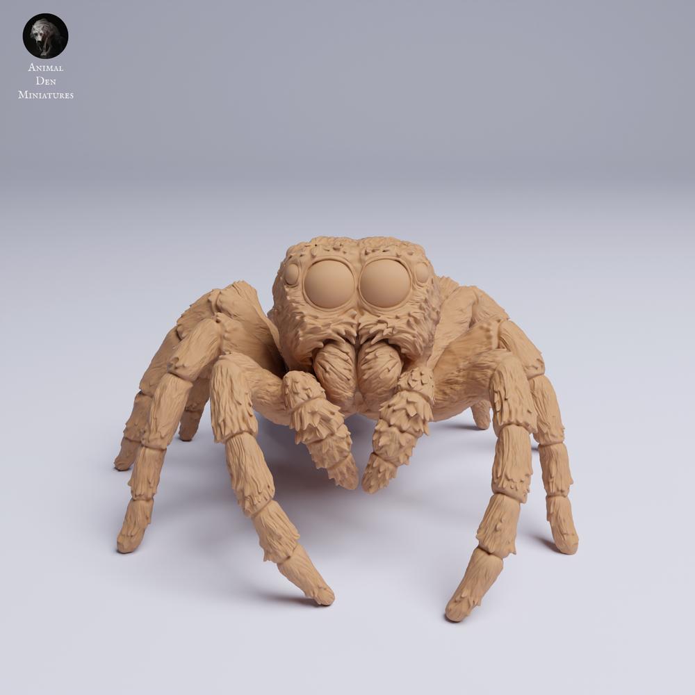 Product photo animal figure Animal Den Miniatures 2: Spider animal figure: Golden-eyed jumping spider (25_05_02)