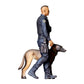 Diorama model-making product photo 2: Standing figure: police officer in operational gear with service dog (Ref. No. 524)