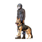 Diorama model-making product photo 4: Diorama figure: Standing police officer in protective gear with seated service dog (Ref. No. 526)