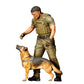 Diorama model kit product photo 4: Standing figure: dog handler in operational uniform with service dog (Ref. No. 525)