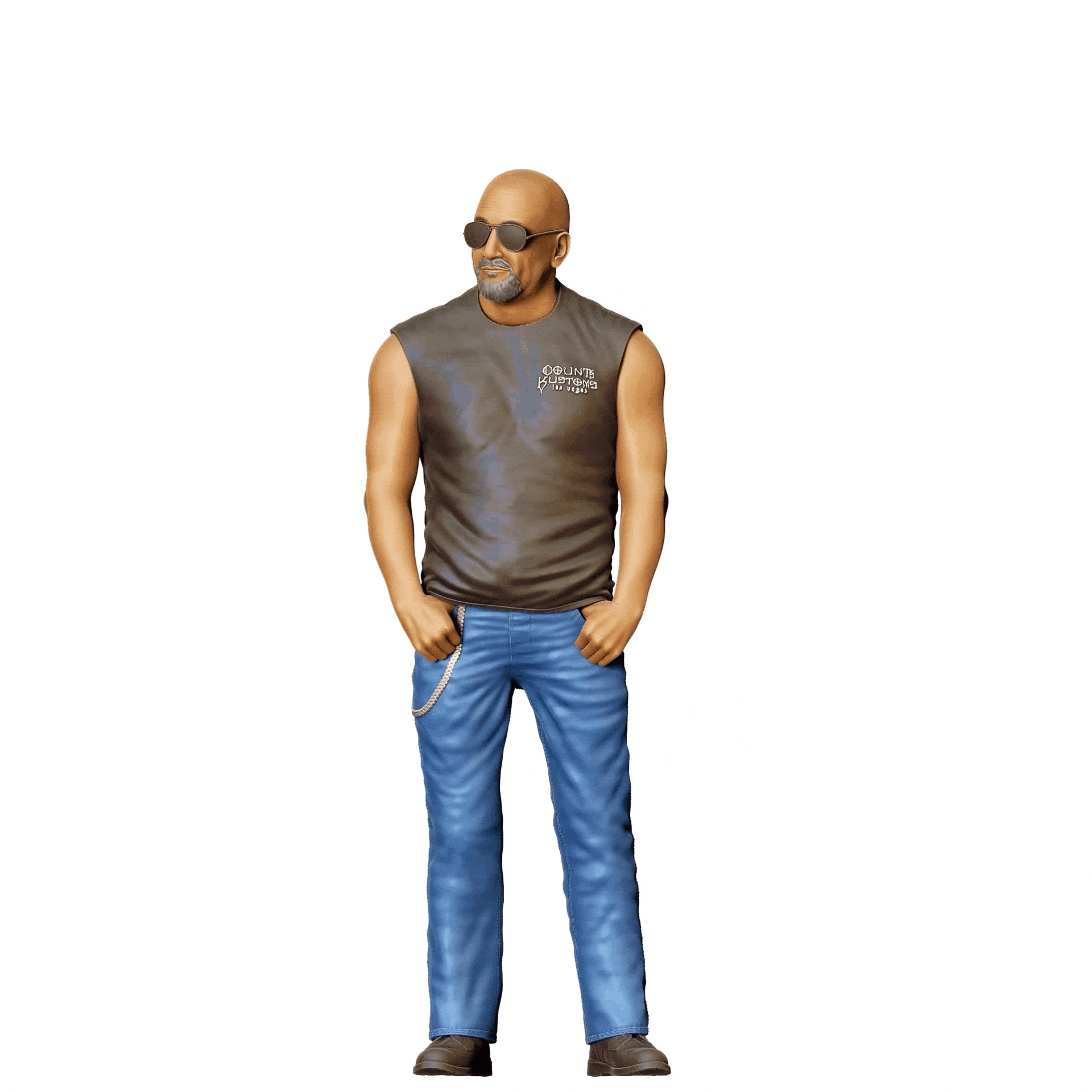 Diorama model building product photo 0: Car tuner - men in the auto workshop 2 (Ref. No. 312)