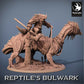 Lizardfolk Rider - Lizard Warrior on Dinosaur Mount (C6)