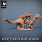 Lizardfolk Rider - Lizard Warrior on Dinosaur Mount (C7)