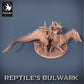 Lizardfolk Rider - Lizard Warrior on Dinosaur Mount (C7)