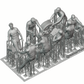 Product photo diorama and model building miniature figure: Mechanic Set 2, 8 figures