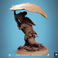 Product photo Tabletop 28mm Lord of the Print (LotP) 1: Tabletop miniature: Animalfolk Mouse Warrior of the Woodland Folk, Ranger and Mushroom Warrior with Mushroom Hat Shield and Mushroom Stem Club (25_07_Q25)