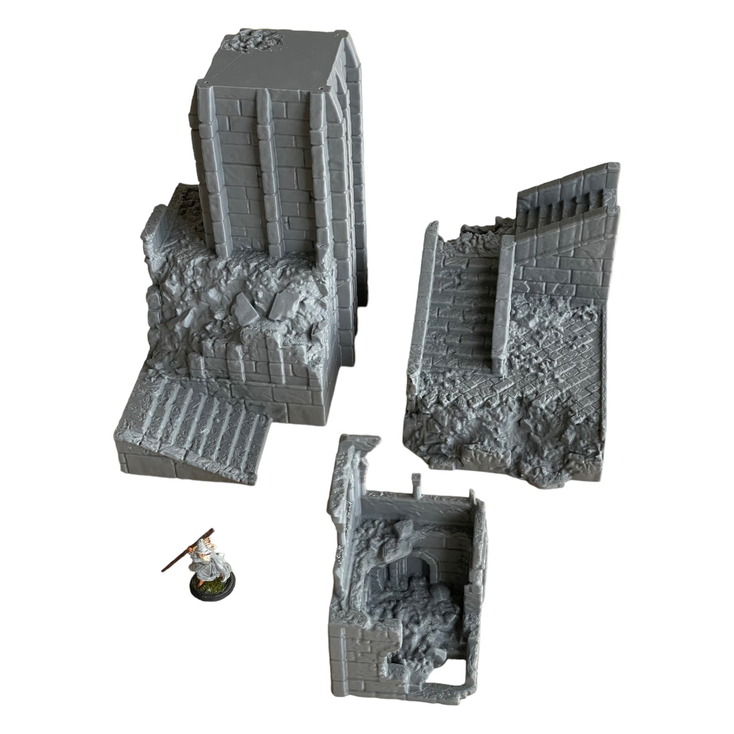 Product photo Tabletop 28mm The Printing Goes Ever On (TPGEO) 0: Ruined medieval tower - Remains of military building - Destroyed outpost