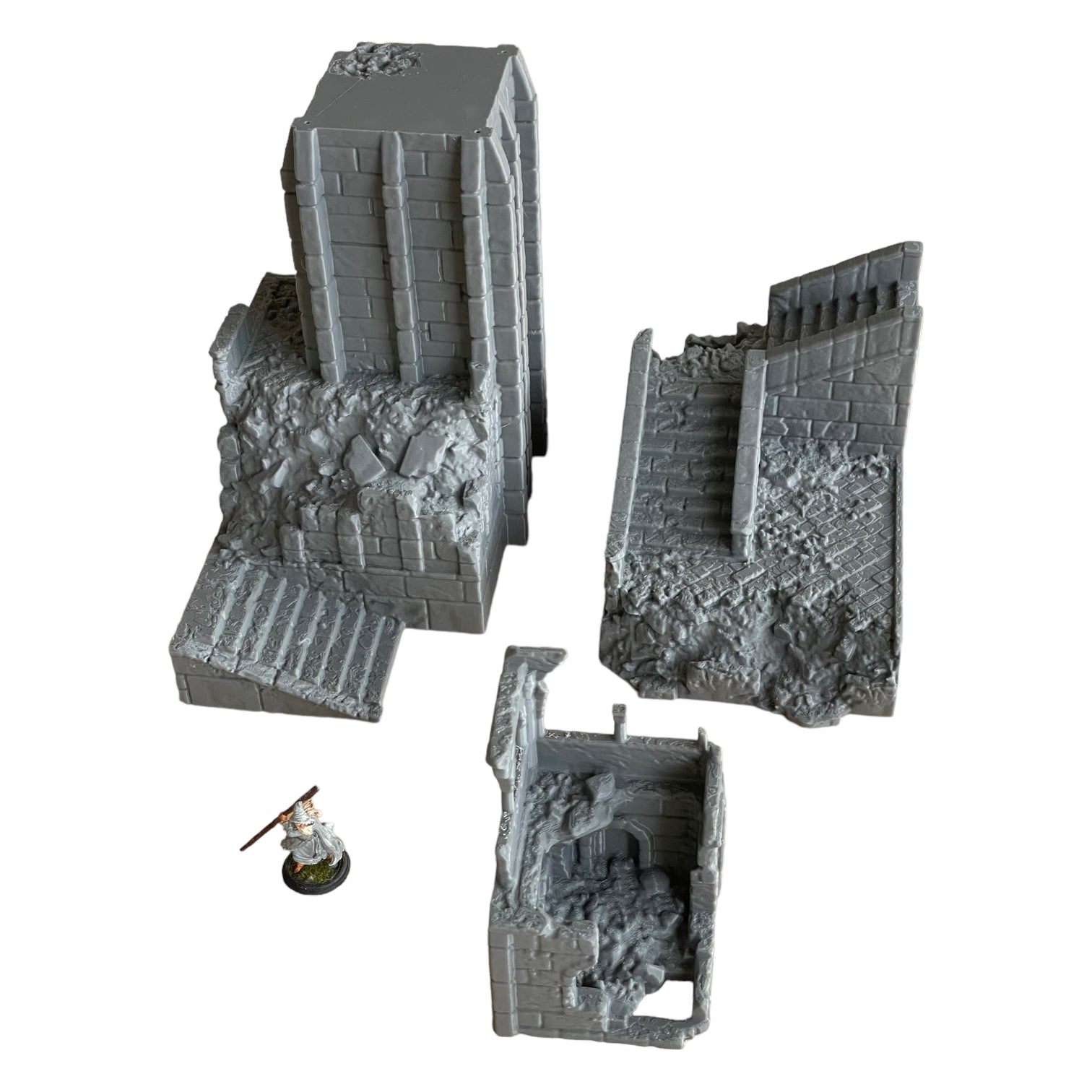 Product photo Tabletop 28mm The Printing Goes Ever On (TPGEO) 0: Ruined medieval tower - Remains of military building - Destroyed outpost