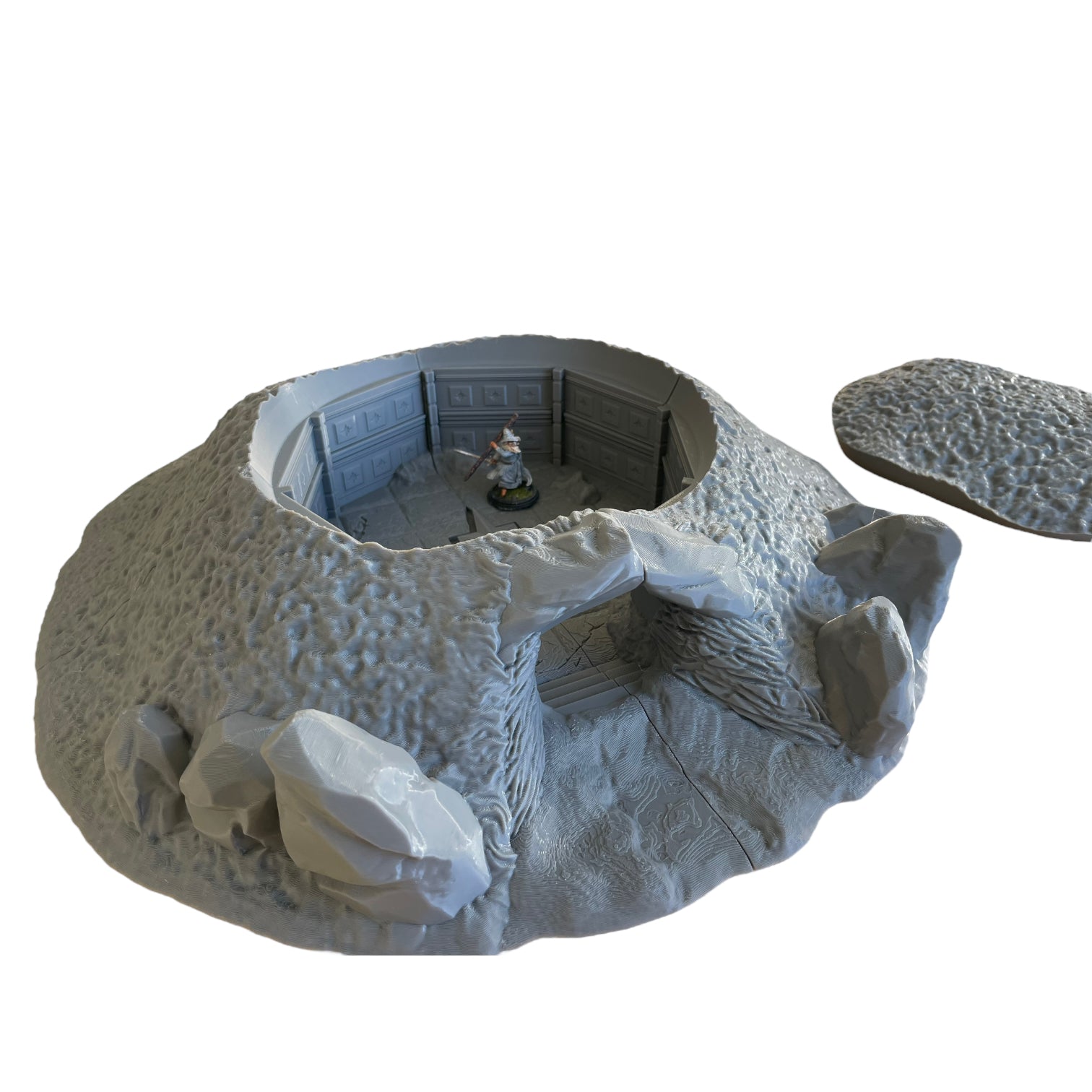 Product photo Tabletop 28mm The Printing Goes Ever On (TPGEO) 0: Great Tomb Chamber Catacombs - Ghostly Resting Place Beneath the Hill - Hill Graves