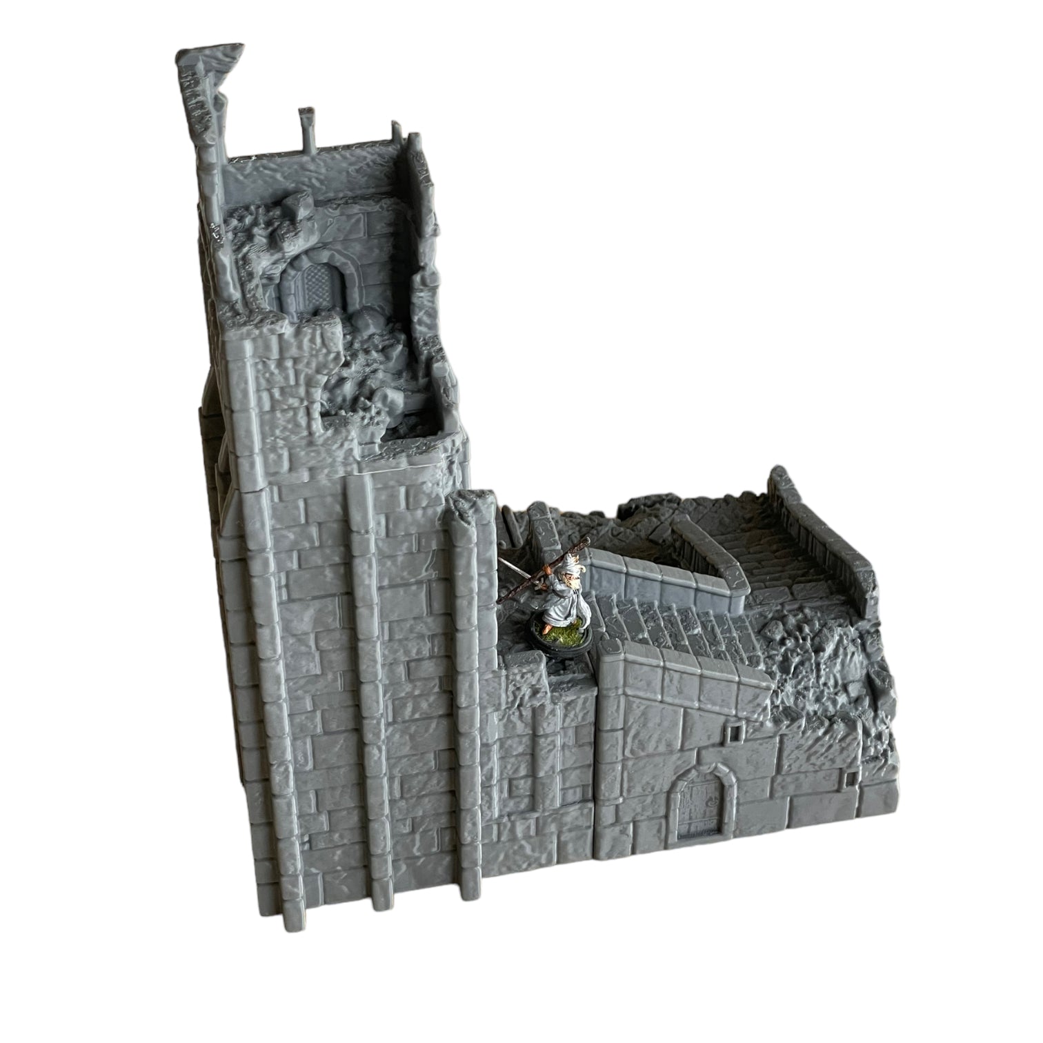 Product photo Tabletop 28mm The Printing Goes Ever On (TPGEO) 0: Ruined medieval tower - Remains of military building - Destroyed outpost