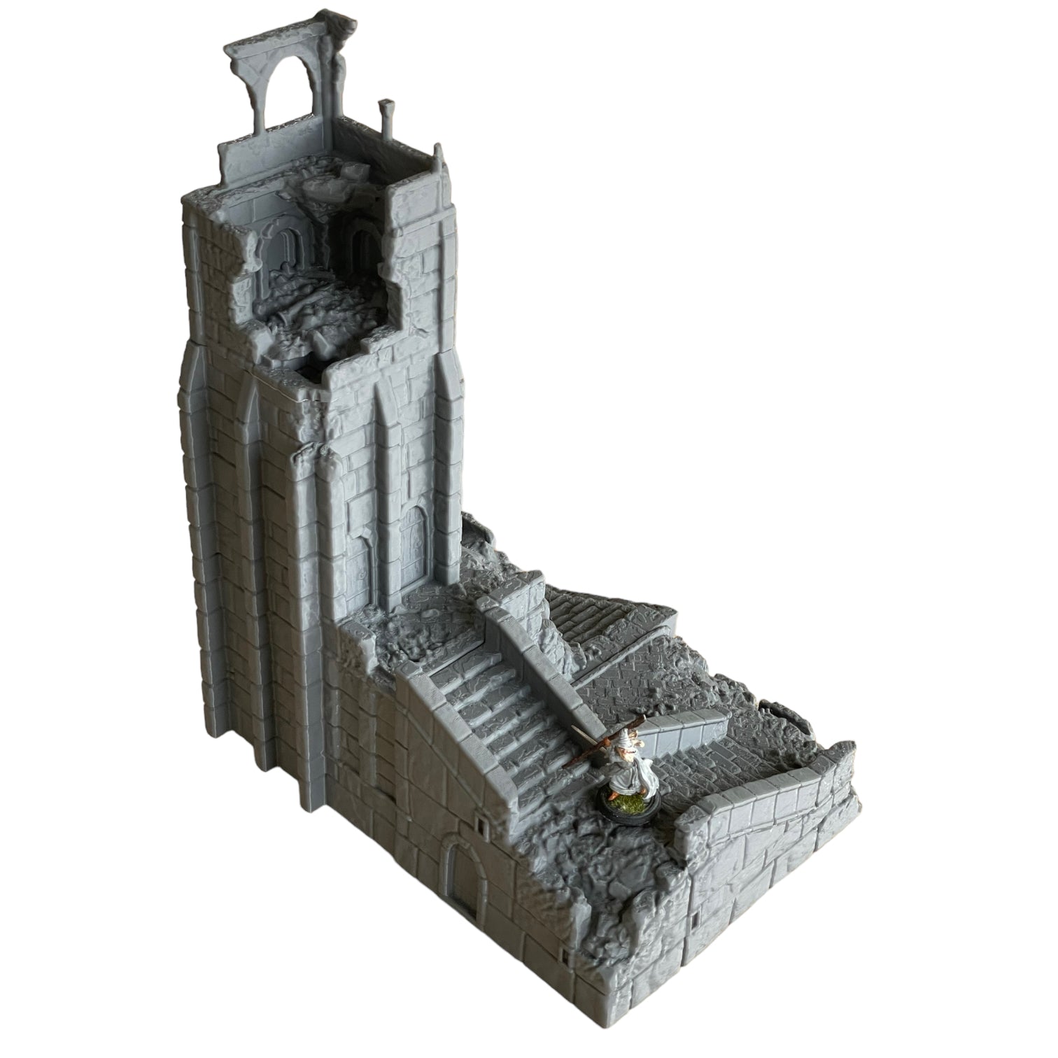 Product photo Tabletop 28mm The Printing Goes Ever On (TPGEO) 0: Ruined medieval tower - Remains of military building - Destroyed outpost