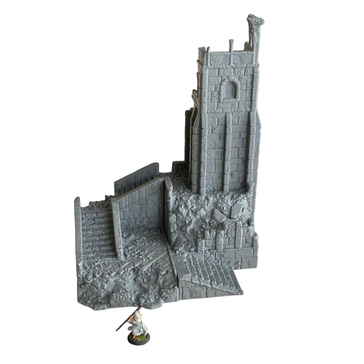 Product photo Tabletop 28mm The Printing Goes Ever On (TPGEO) 0: Ruined medieval tower - Remains of military building - Destroyed outpost