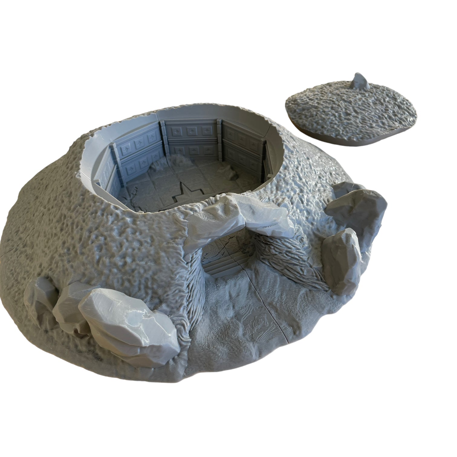 Product photo Tabletop 28mm The Printing Goes Ever On (TPGEO) 0: Great Tomb Chamber Catacombs - Ghostly Resting Place Beneath the Hill - Hill Graves