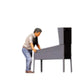 Diorama model kit product photo 1: Standing figure: man at a pinball machine with both hands (Ref. No. 519)