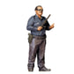 3DP Miniatures 0: Stehende Figur: Polizist mit Schlagstock & Holster am Gürtel (Ref. Nr. 498)