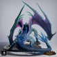 Product photo Tabletop 28mm Lord of the Print (LotP) 0: Tabletop miniature: Sapphire Dragon (adult), Crystal Dragon, Gem Dragon, Great Dragon, Boss Monster, ready to leap, Breath Attack (26_03_C1)