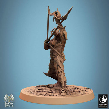 Product photo Tabletop 28mm Lord of the Print (LotP) 0: Tabletop miniature: Aether Guardian Archer - Ranger, Scout, Elite Ranged Fighter, Warrior with Greatbow (24_09_D2)