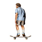 Diorama model making product photo 3: Standing figure: skateboarder with bent knees on skateboard (Ref. No. 528)