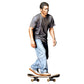 Diorama model-making product photo 0: Standing figure: skateboarder in a dynamic pose on a skateboard (Ref. No. 530)