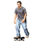 Diorama model-making product photo 4: Standing figure: skateboarder in a dynamic pose on a skateboard (Ref. No. 530)